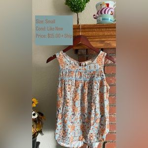 Knox Rose floral Print Tank